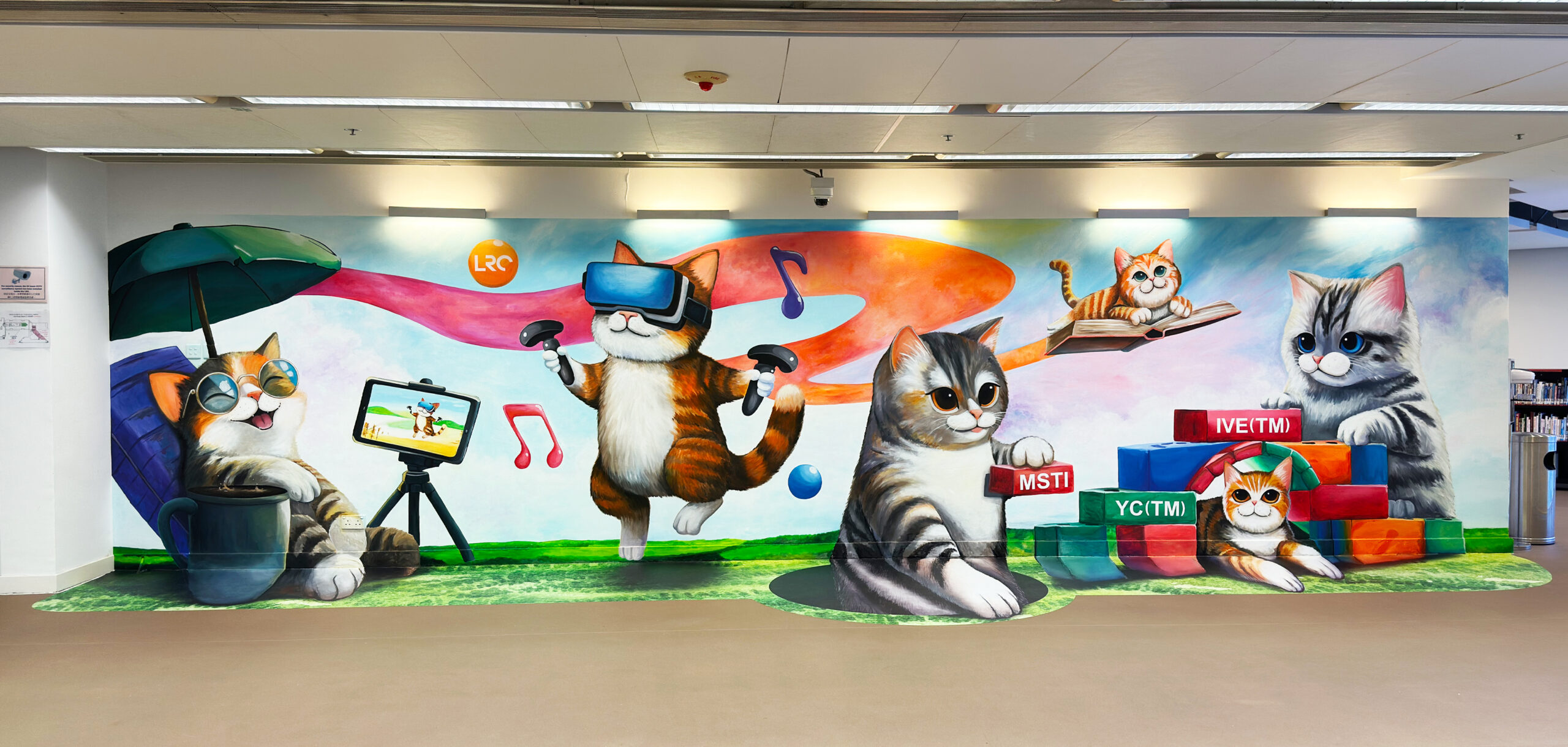 3D Cat Mural (Part 2) - muralPlans 壁畫設計