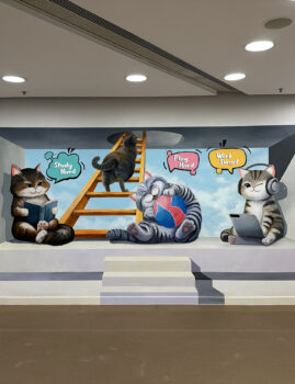 3D Cat Mural (Part 1)